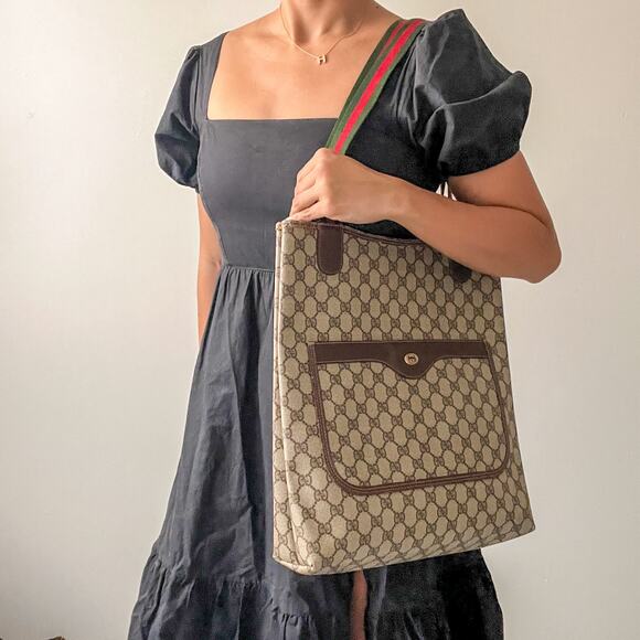 GUCCI Ophidia Sherry Line Monogram Tote Bag - Picture 11 of 11